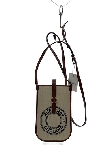 BURBERRY Shoulder Bag Cream 8040877 Smartphone Pouch Used