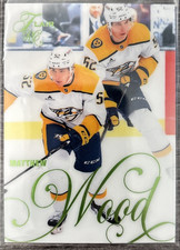 2025-26 Flair Hockey Matthew Wood - Predators #188 Rookie Forecheck 001/349 RC