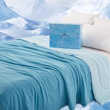 Cooling Comforter Queen Size, Double Sided Cool Blanket for Hot Sleepers and