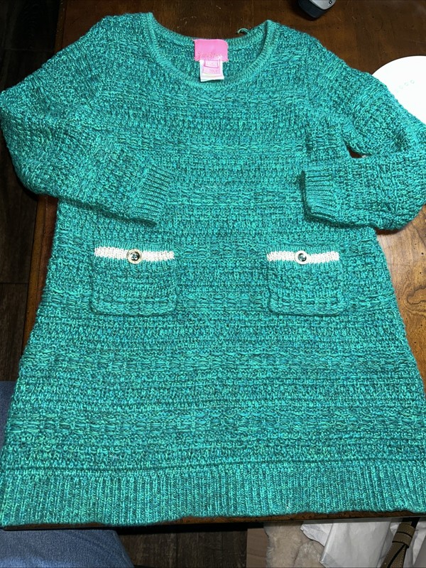 Lilly Pulitzer Girls Lolo Sweater Dress 2-3 Read Details
