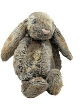 Jellycat Woodland Bunny Bashful Medium Plush AUTHENTIC Brown Stuffed Animal Toy