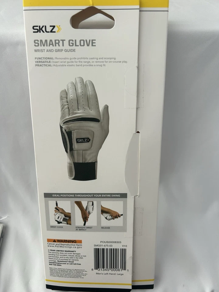 Luva de golfe inteligente masculina SKLZ canhota, grande para pulso e aderência - Imagem 2 de 4