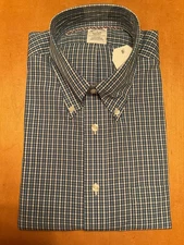 NWT BROOKS BROTHERS REGENT DRESS SHIRT 100% NON IRON COTTON POCKET SIZE LARGE