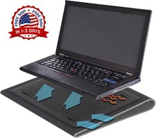 Tapete refrescante para el regazo con ventilador doble de 17 pulgadas Negra 