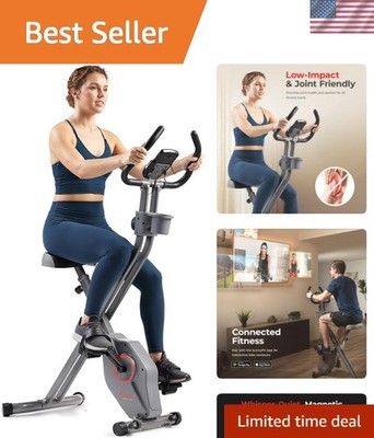 Smart Folding X-Bike for Home Cardio - 14 Resistance Levels & Bluetooth App