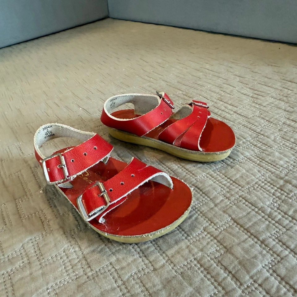 Сандалии из красной кожи для соленой воды солнце песок морские водоросли для морской воды от Hoy Baby Girl 2 - Изображение 2 из 4