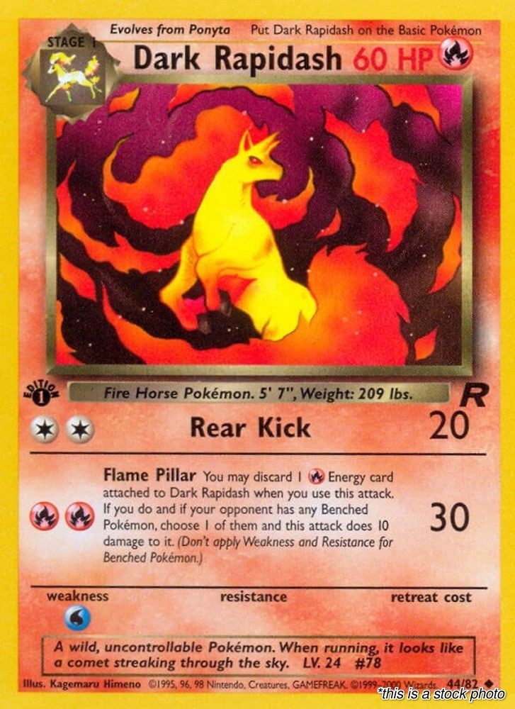 Pokemon- Dark Rapidash [(TR) - 44/82] MP Uncommon Unlimited