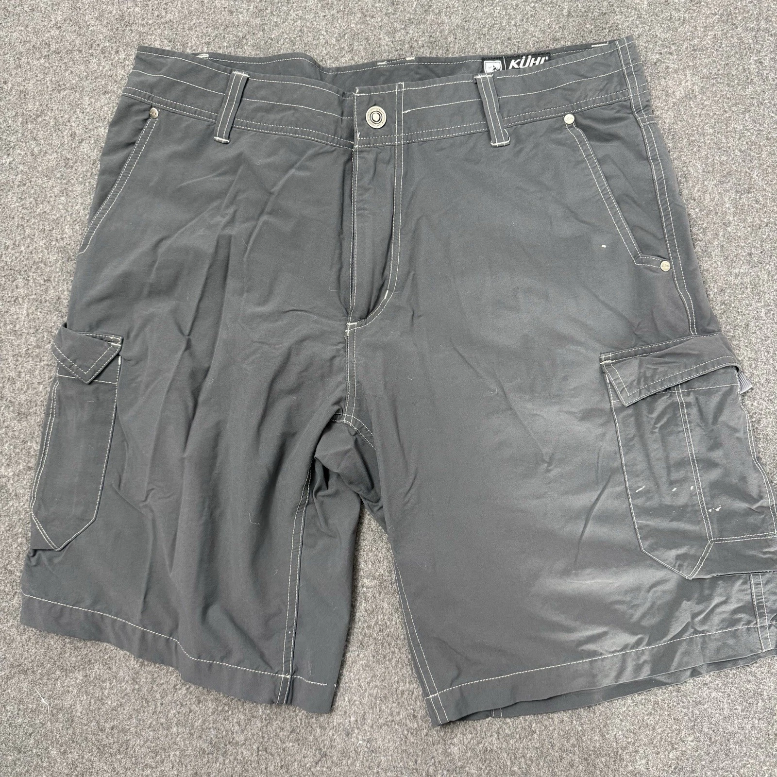 KÜHL Cargo Shorts Men’s 36 Gray Tactical Hiking Outdoor Utility Short