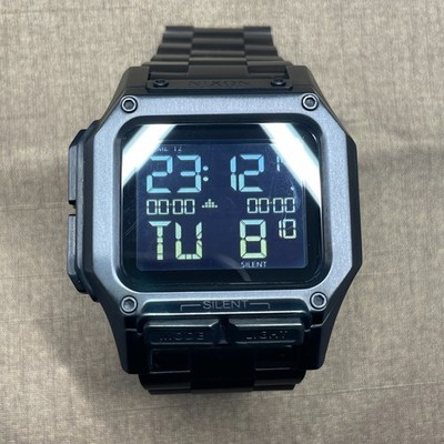 NIXON Regulus SS ALL BLACK Glus Men's Quartz Digital Watch h075