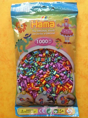 1000 Hama Bügelperlen gestreift midi Nr. 207-92, Perlen für midi Stiftplatten