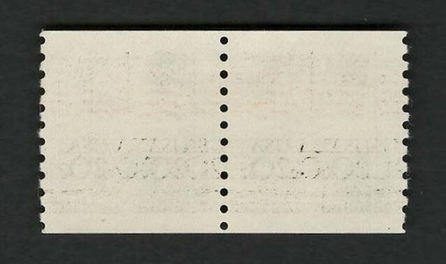 US 1981 #1895 Flag Over Supreme Court 20c Plate #6 Coil Pair Strip of 2 Mint MNH - Picture 2 of 2