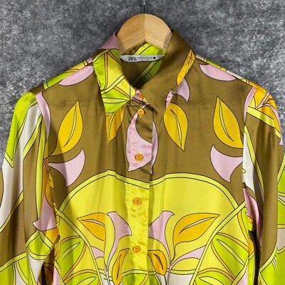 Floral Chemises Zara Chemise Longue Robe Chemise SatinÃ©e Zara