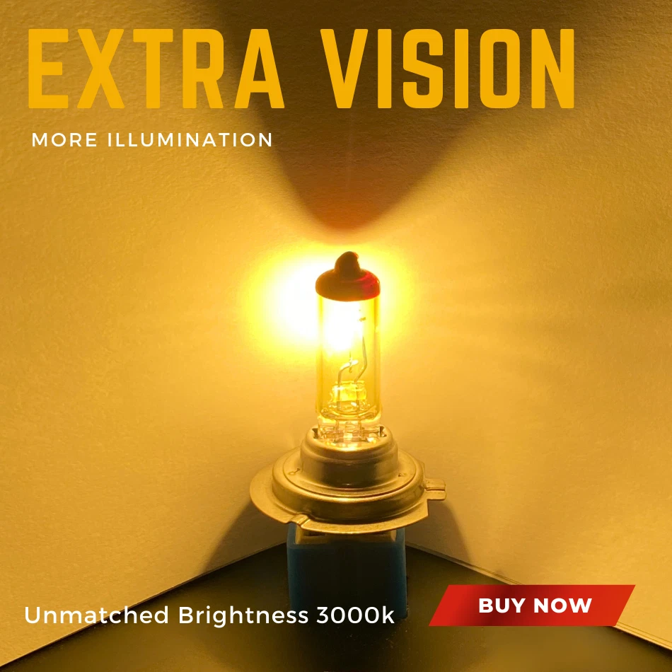 For VW Golf MK5 Xenon Yellow 100w Headlight 2003-2009 Low Beam Light Bulbs 12v - Image 2 of 4