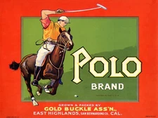 11620.Decoration Poster.Room wall.Vintage Art design.Polo player.Fruit crate