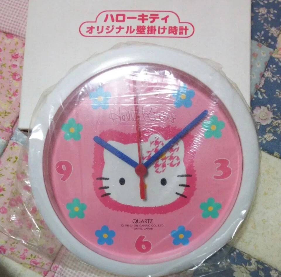 Hello kitty настенные часы неиспользованный новый подлинный Sanrio - Изображение 4 из 4