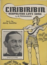 Ciribiribin Neapolitan Love Song 1935 Vintage Sheet Music Jan Garber Calumet