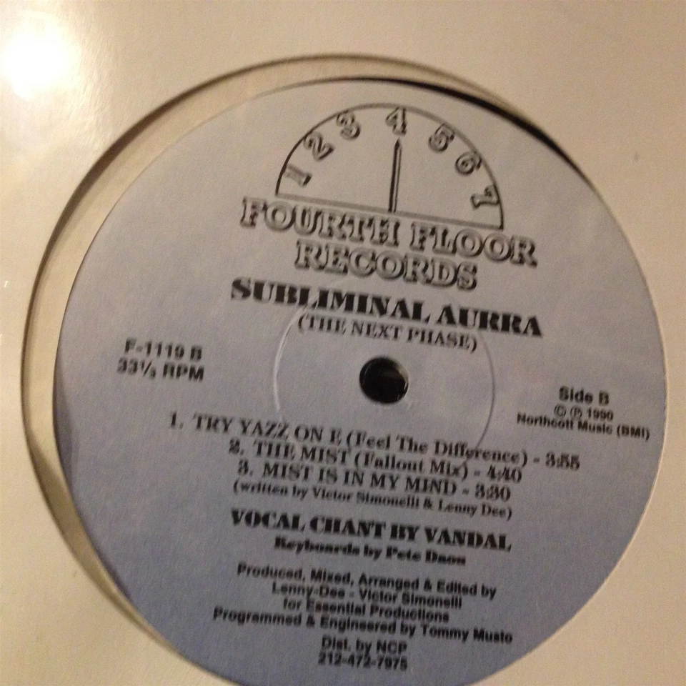 [EDM]~SEALED 12"~SUBLIMINAL AURRA~The Next Phase~[Puts Me In The Mood~Yazz On E~ - Image 3 of 3