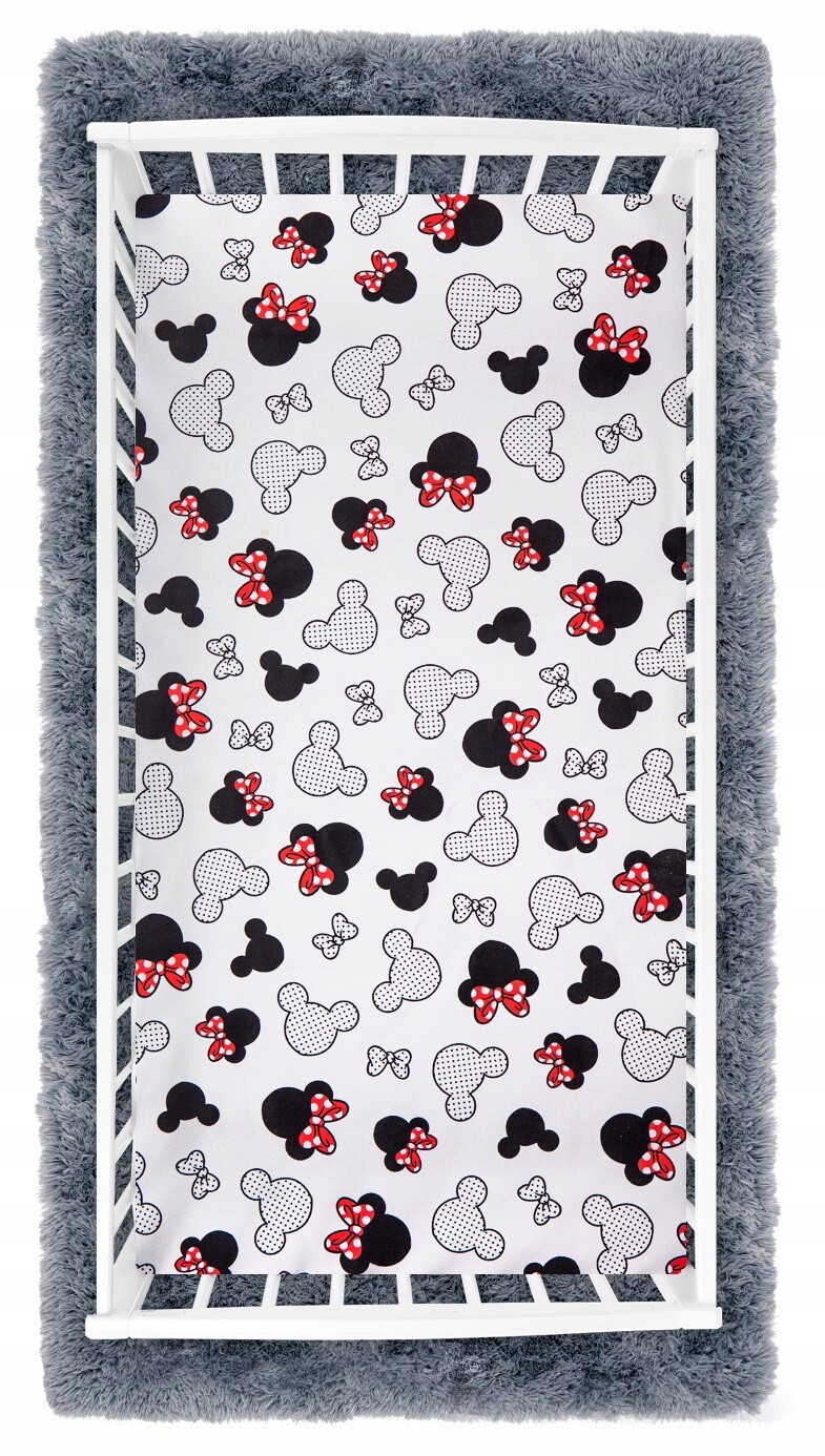 Lenzuolo con angoli 120x60 cm 100% cotone per culla topolino foto 2