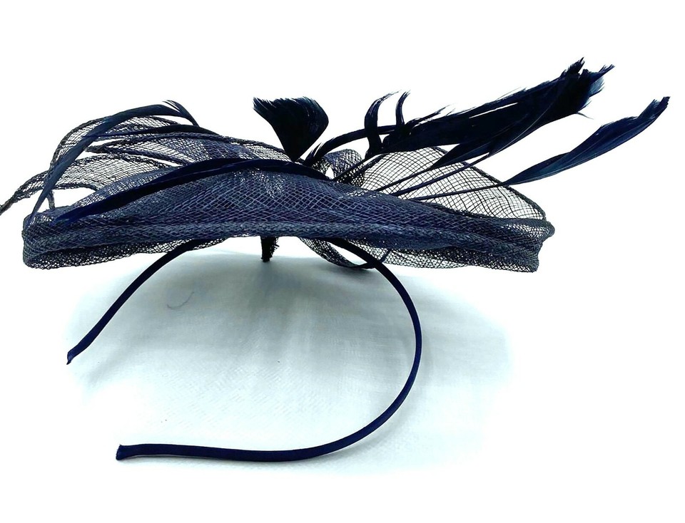 Allsorts Navy Fascinator – Haarreif Mit Marineblauem Fascinator, Perfekt Für Hochzeiten, Rennen & Festliche Anlässe
