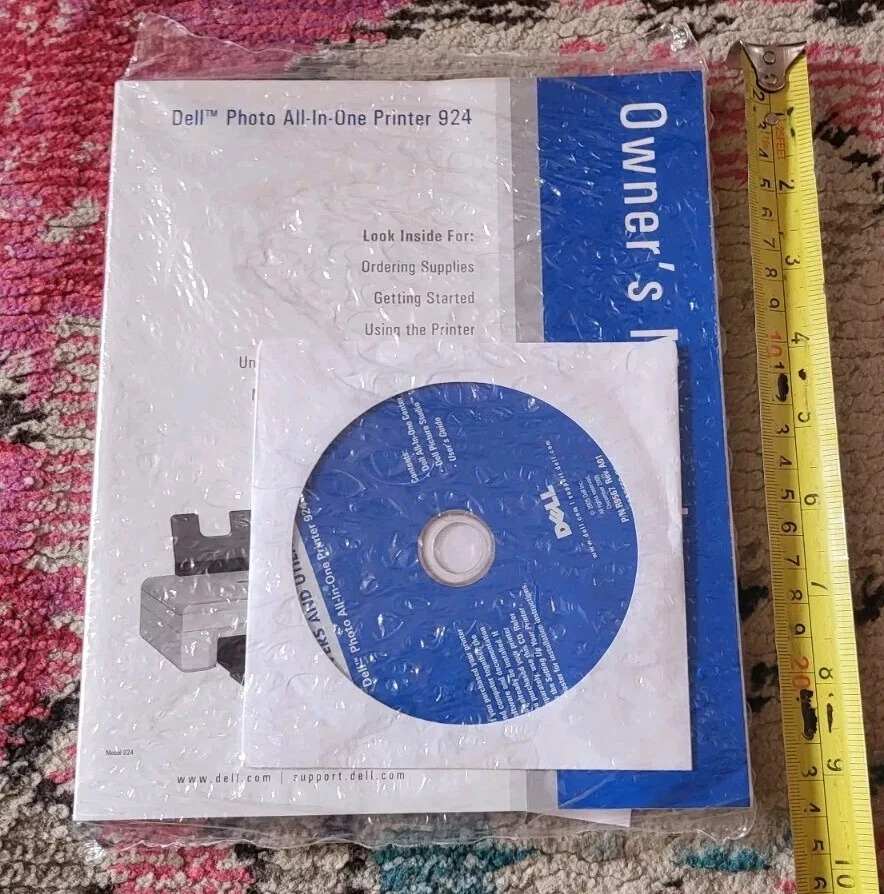 NEW SEALED CD Dell Photo All -in-one printer 924 cd and owners manual 2006 - Image 2 of 2
