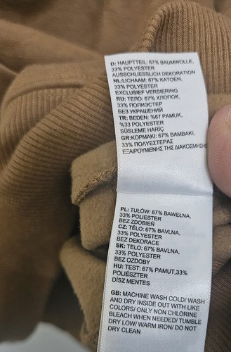 The North Face Half Dome 508134/F20 Men's Beige/Camel Cotton Pullover Hoodie XL - Picture 8 of 11