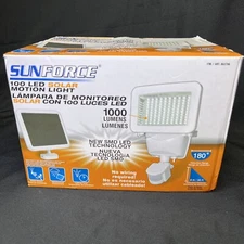 Sunforce 100 LED Solar Motion Light 180° • 1000 Lumens • NO Hard Wiring Required