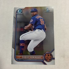 2022 Bowman Chrome Prospect #BCP-51 Robert Dominguez - New York Mets