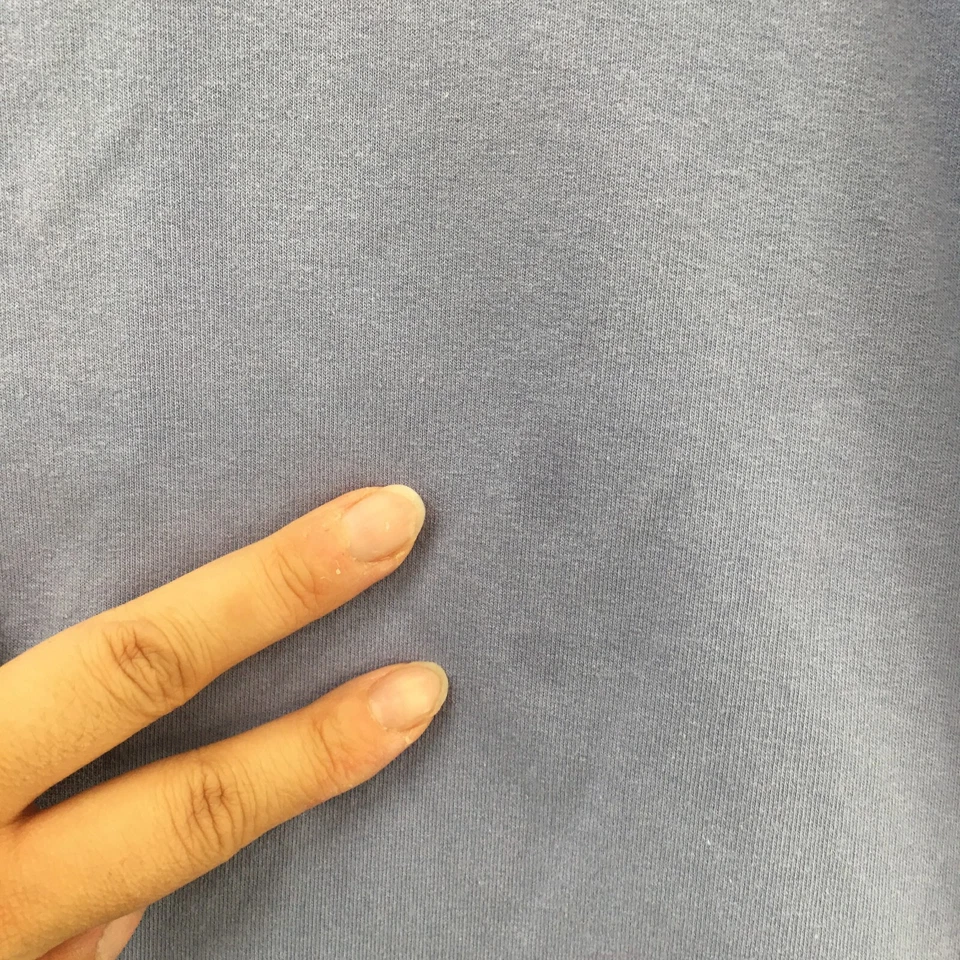 Fila Pullover Sweatshirt Womens L Blue Cotton Blend Solid Side Pocket Crew Neck - Image 4 of 4