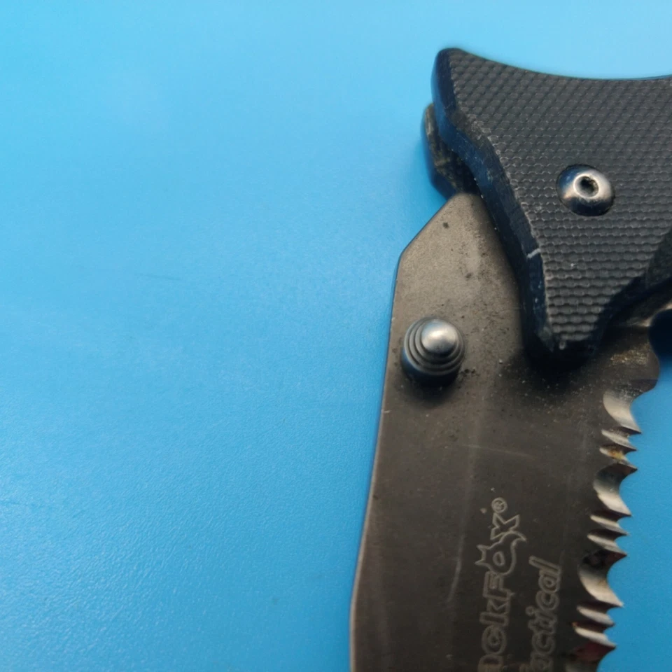 USADOS Raro Descontinuado Fox Cuchillos BlackFox Tactical BF-114TS Cuchillo 6.69" Foto 4 de 4