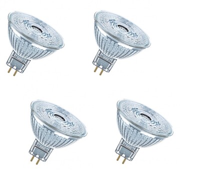 4x OSRAM LED Star MR16 Spot 2,6W = 20W GU5.3 12V kaltweiß 36° EEK:E (Spektr A-G)