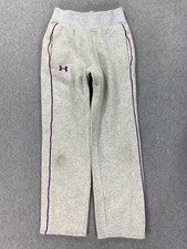 Under Armour Storm Loose Fit Sweatpants Youth Medium Gray/Purple