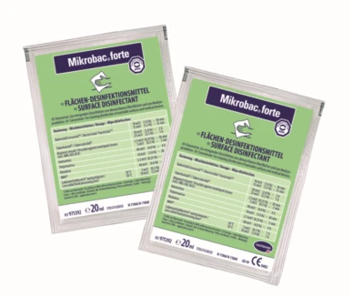 Bode Mikrobac Forte 5 x 20 ml Beutel Flächendesinfektion Desinfektionsreiniger