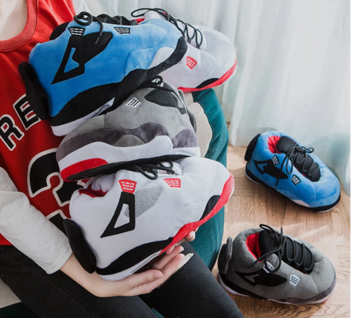 sneaker fluffy slippers