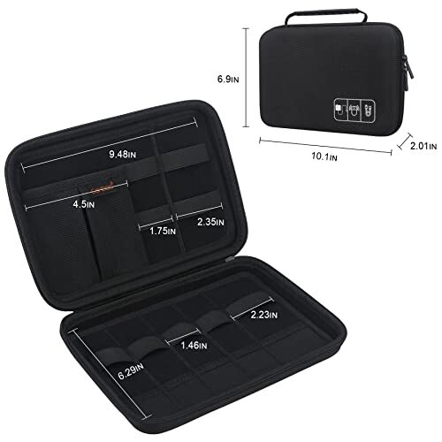 Hard Portable Electronics Organizer, Travel Cable Organizer Bag Electronic - 第 4/7 張圖片