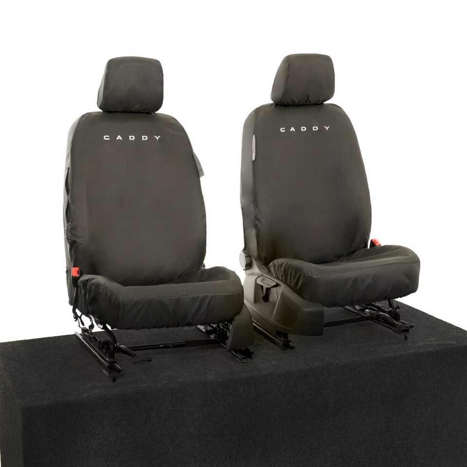 VW Caddy Cargo Anteriore Seat Cover (N° Braccioli) Inc Ricamo (2021 IN