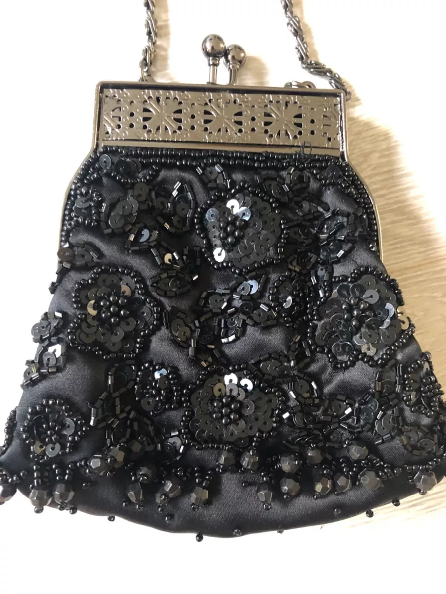 Small black deals evening purse