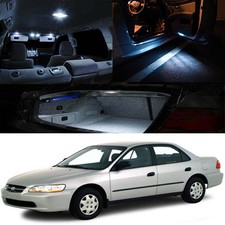 For 98-00 Honda Accord Sedan Interior Led Light Bulb Xenon Full Package 168 194