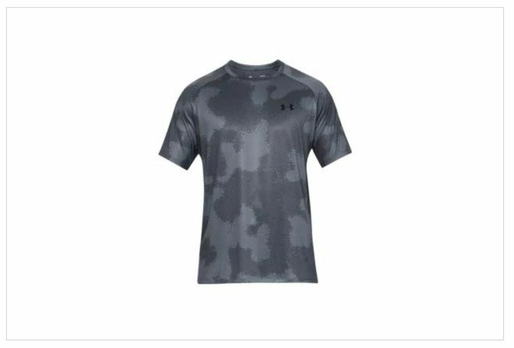Under Armour Men's Tech Matrix Printed T-Shirt Grey Size S NEW with tag