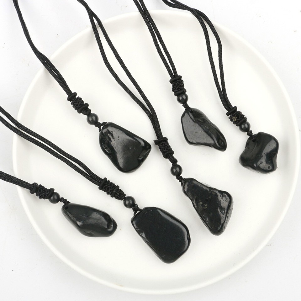 Collana Marta In Shungite - Pietre Ovali Di Shungite International