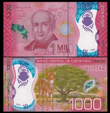 2019 Costa Rica 1000 Colones P-280 UNC NEW Banknote