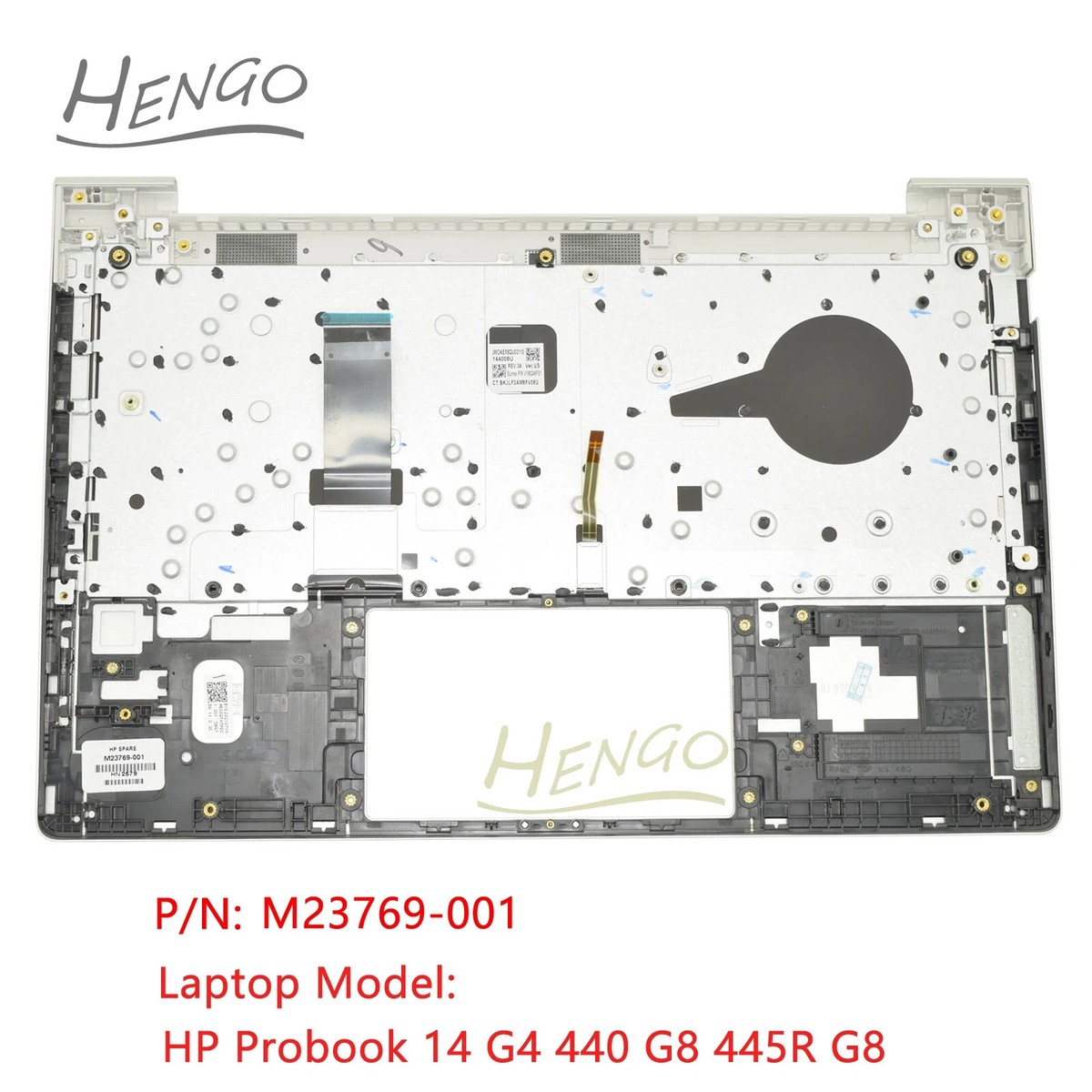 M23769-001 SLV New For HP Probook 14 G4 440 445R G8 Palmrest Upper
