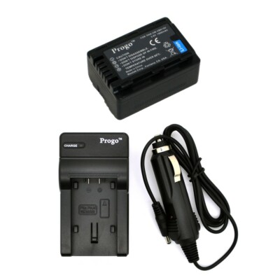 Battery & Charger for Panasonic VW-VBK180 HC-V10 HC-V100 HC-V100M HC-V500 V500M