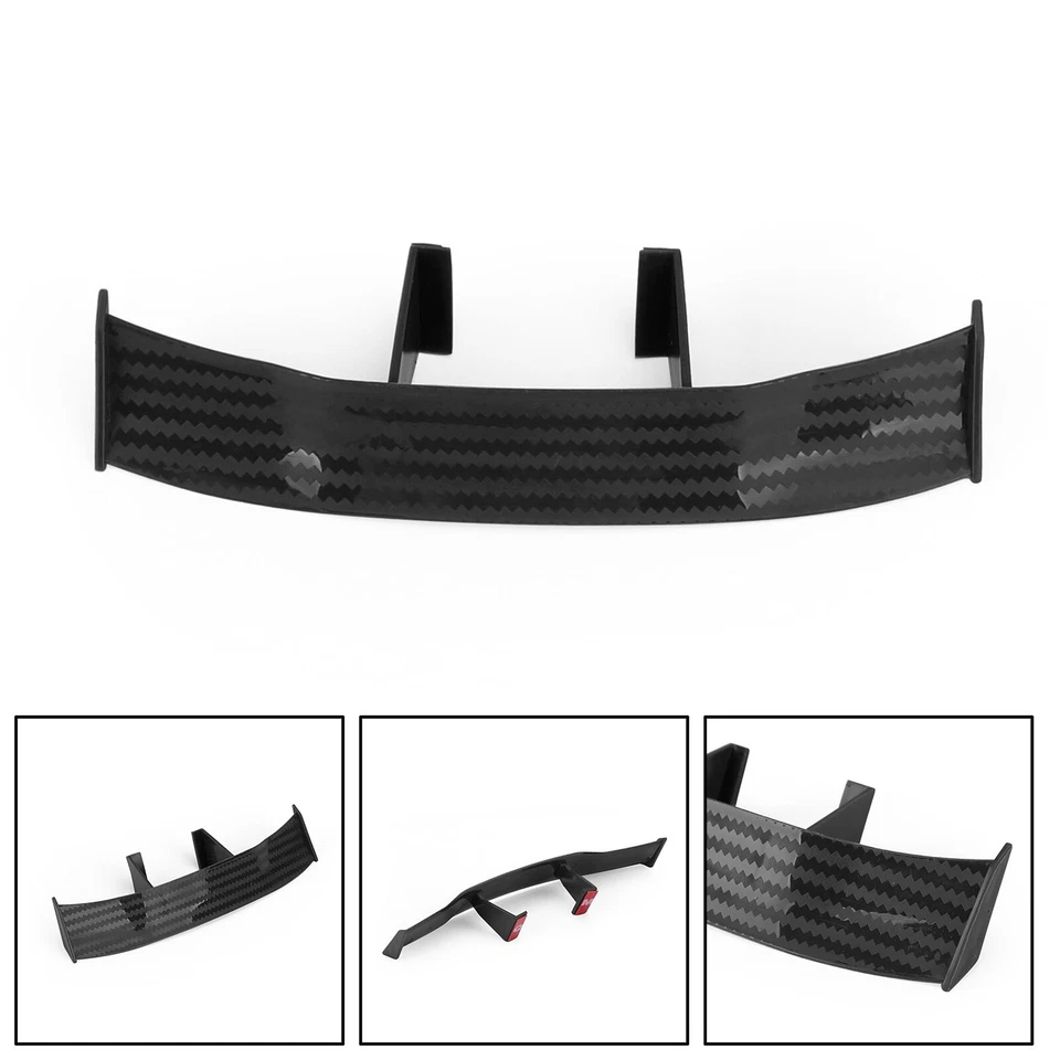Universal Mini Spoiler Car Auto Tail Decoration Spoiler Wing Carbon Fiber - Image 3 of 4