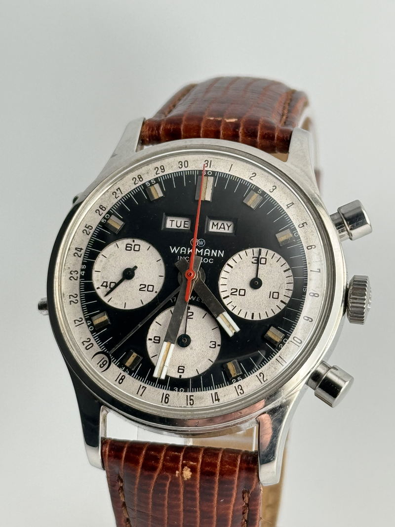 Wakmann Incabloc Triple Date Chronograph Ref. 71.1309.70 Fantastic