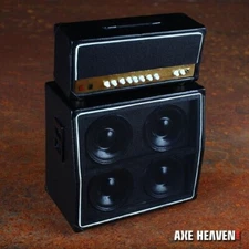 Classic Black Amplifier Head w 4 x 12 Speaker Cabinet Replica Collectible [New T