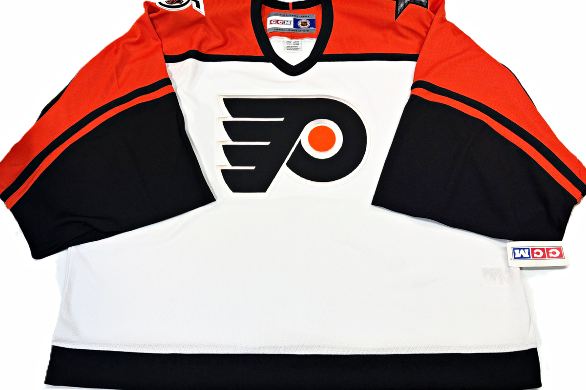 NWT-GOALIE CUT PHILADELPHIA FLYERS NHL 75th & 25th