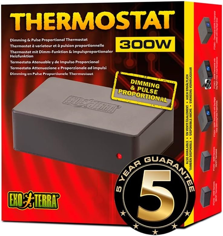 EXO TERRA 300W THERMOSTAT DIMMING & PULSE TERRARIUM VIVARIUM HEAT TEMP CONTROL