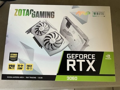 ZOTAC GAMING AMP WHITE GEFORCE 3060 12GB RTX GRAPHICS CARD GPU *EMPTY BOX ONLY*