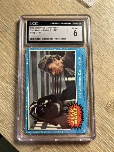 1977 Topps Star Wars #7 The villainous Darth Vader — CGC 5
