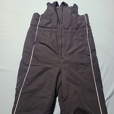 Athletech Black Snow Pants Zip Legs  Pockets Adjustable Youth Sz XLarge 14-16